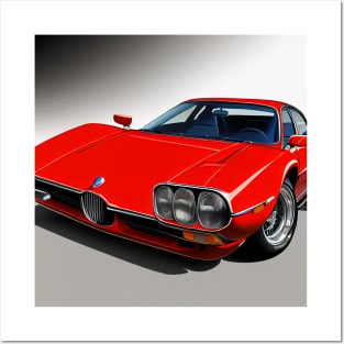 Vintage Retro Classic Sports Car Posters and Art